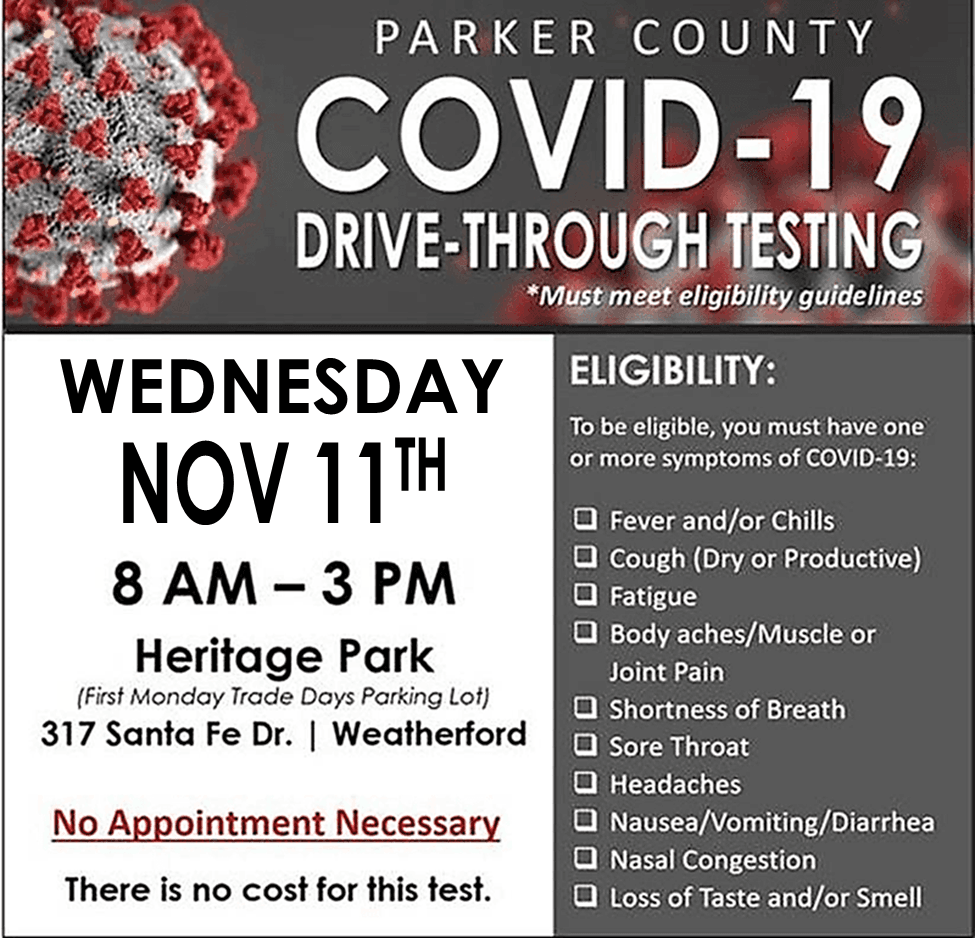 Parker County COVID testing